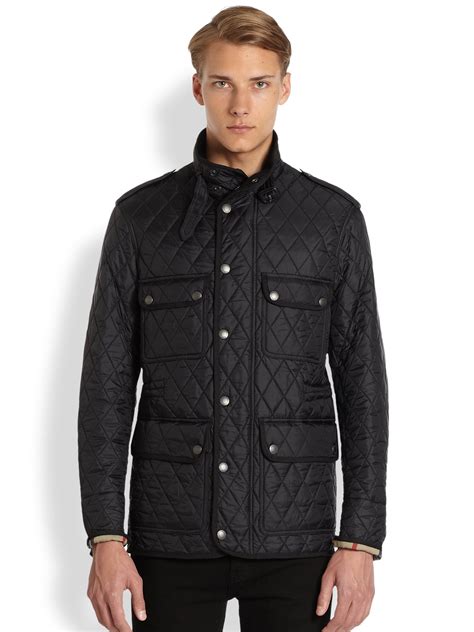 burberry brit men's bulrush rain jacket|Burberry Brit quilted jacket.